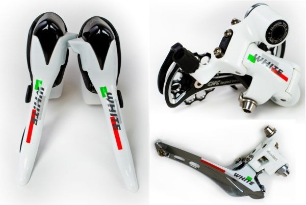 Microshift&#x20;WHITE&#x20;Edition&#x20;Drumaska&#x20;grupa&#x20;10speed